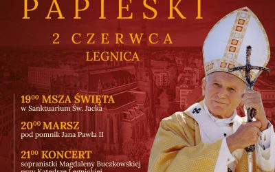 ZAPROSZENIE NA MARSZ PAPIESKI W LEGNICY W DNIU 2 CZERWCA 2025 ROKU