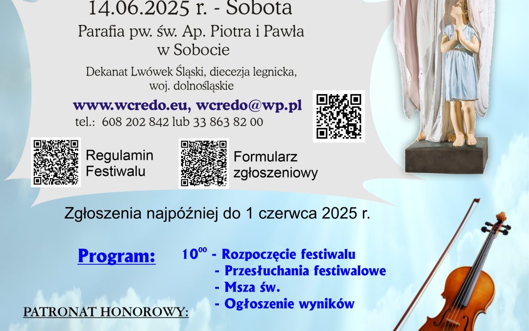 XI FESTIWAL PIOSENKI RELIGIJNEJ „KTÓŻ JAK BÓG?” W SOBOCIE