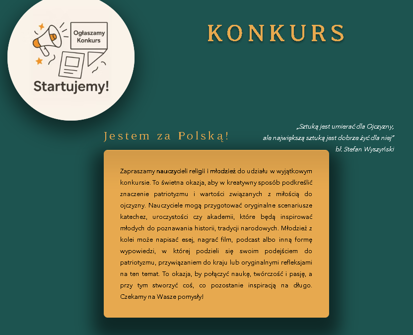 KONKURS „JESTEM ZA&nbsp;POLSKĄ”